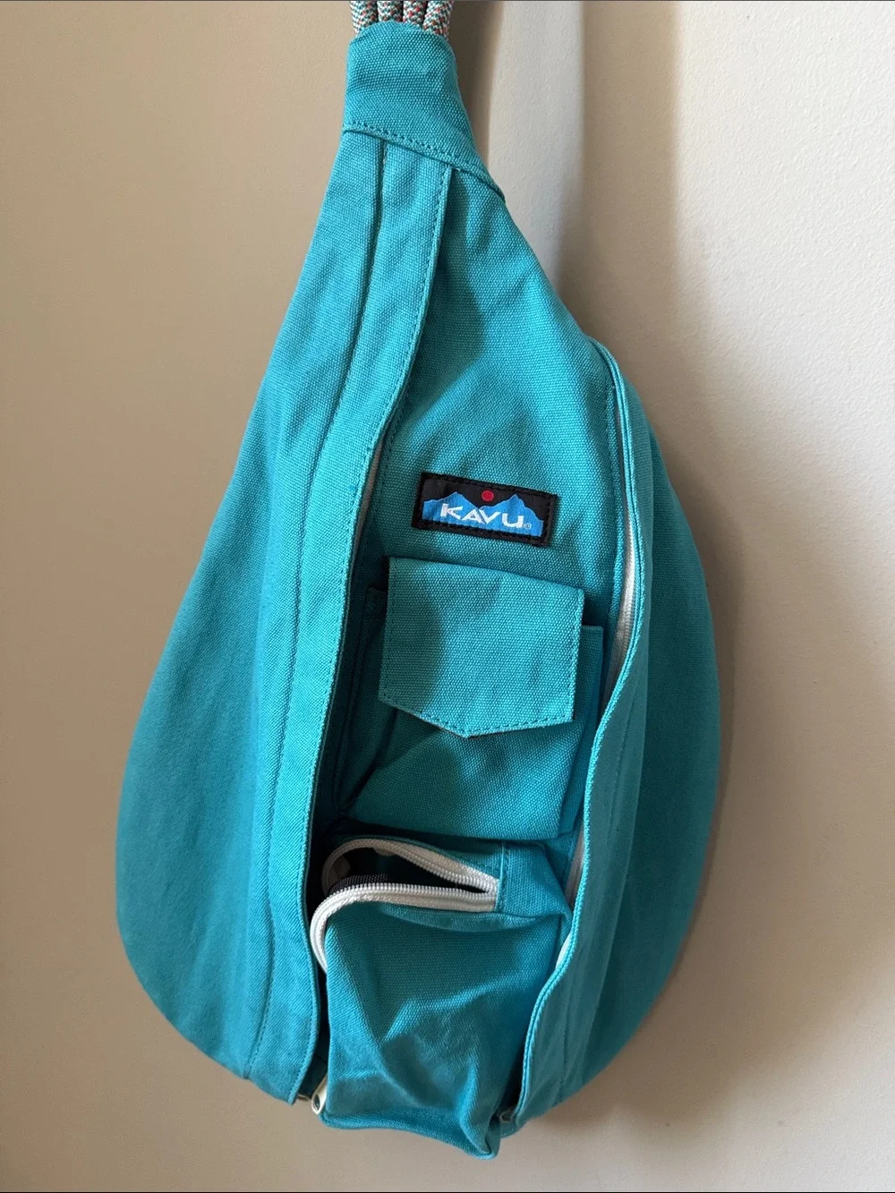Kavu - Teal Rope Crossbody Sling Bag